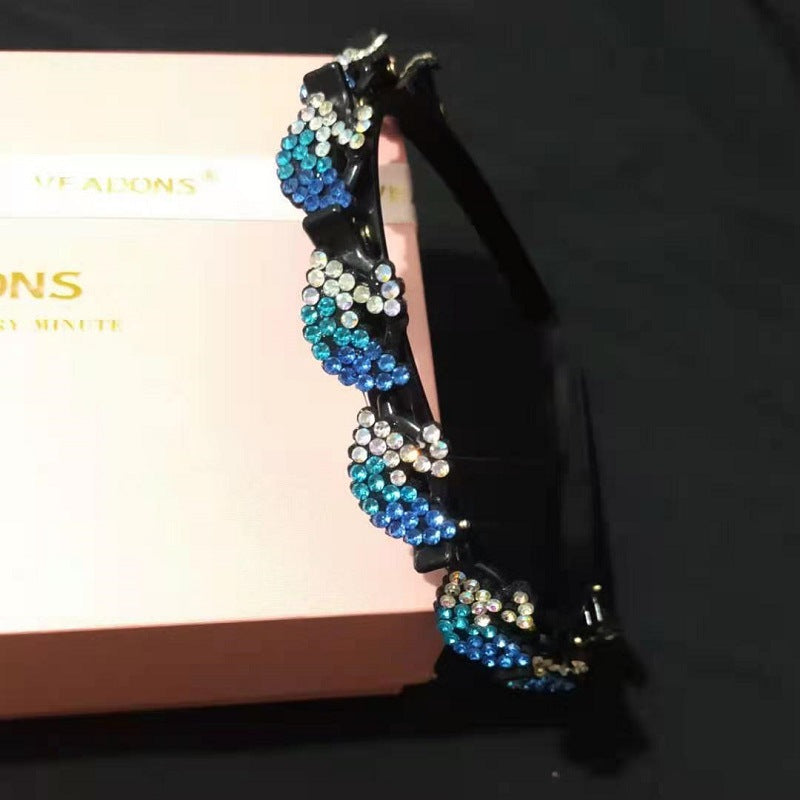 Wholesale Rhinestone Braidable Hairband Hairpin